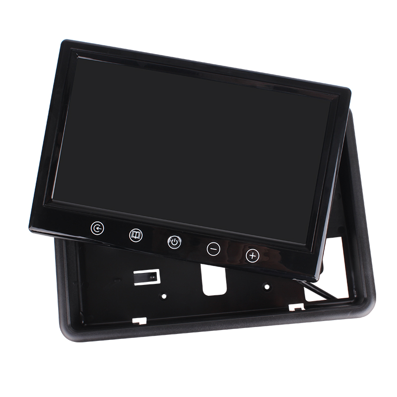 9 inch led tv monitor hd 1080p 4 split 